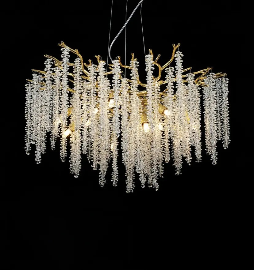 Wisteria Flower Crystal Chandelier - NexioPick
