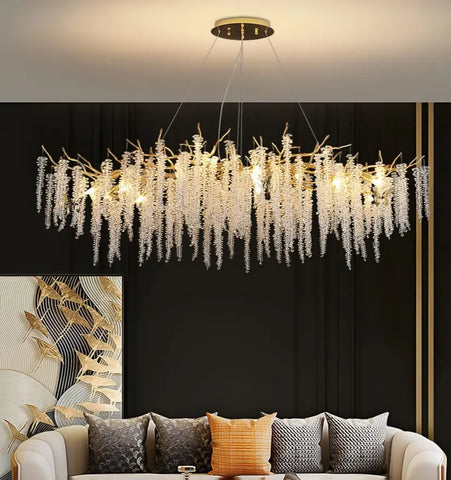 Wisteria Flower Crystal Chandelier - NexioPick