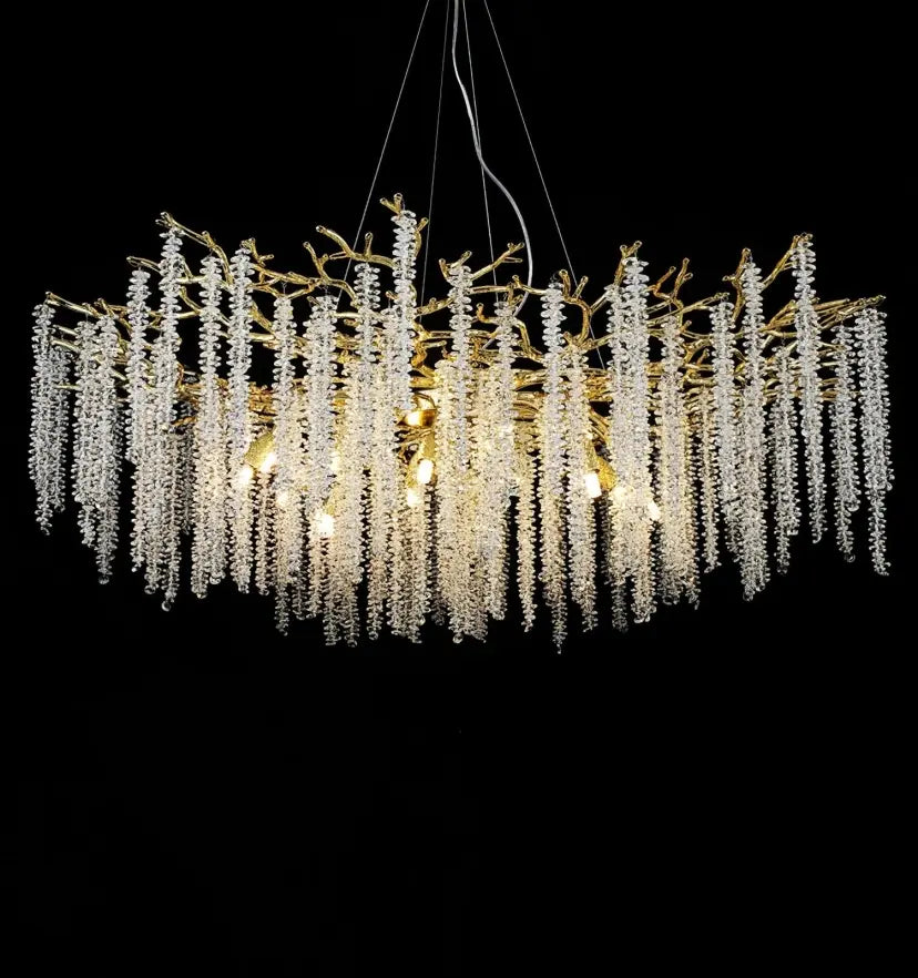 Wisteria Flower Crystal Chandelier - NexioPick