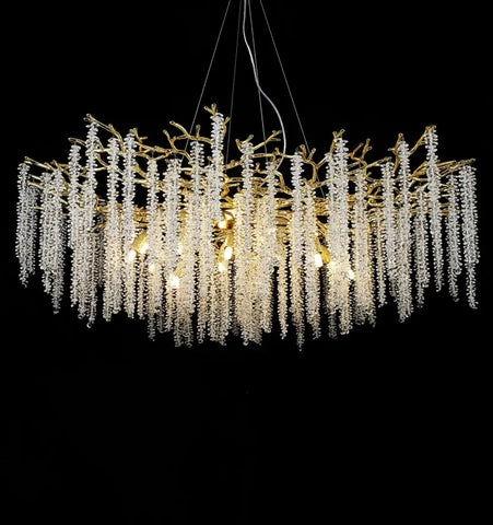 Wisteria Flower Crystal Chandelier - NexioPick