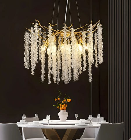 Wisteria Flower Crystal Chandelier - NexioPick