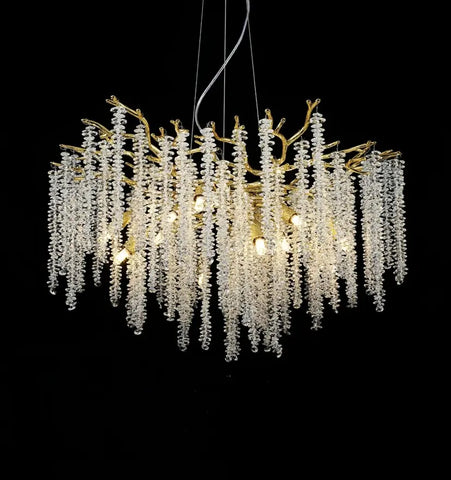 Wisteria Flower Crystal Chandelier - NexioPick