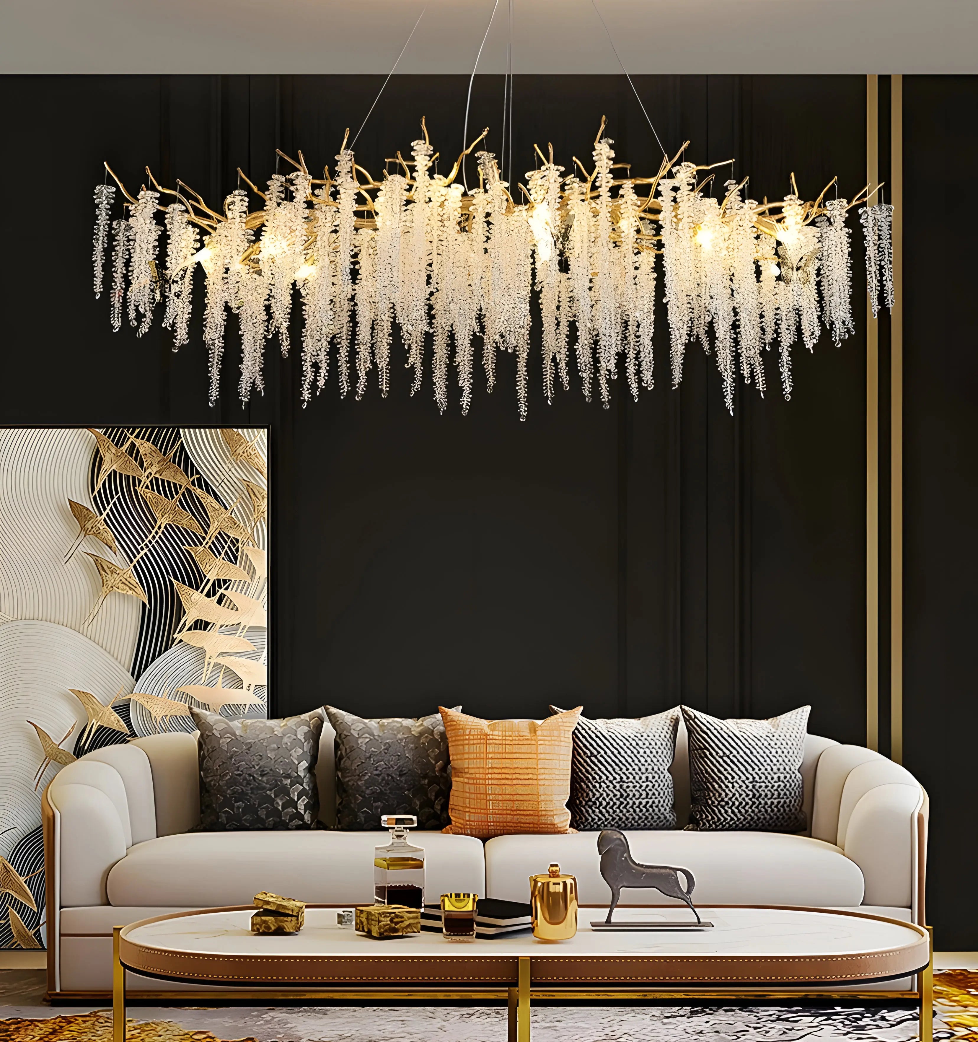 Wisteria Flower Crystal Chandelier - NexioPick