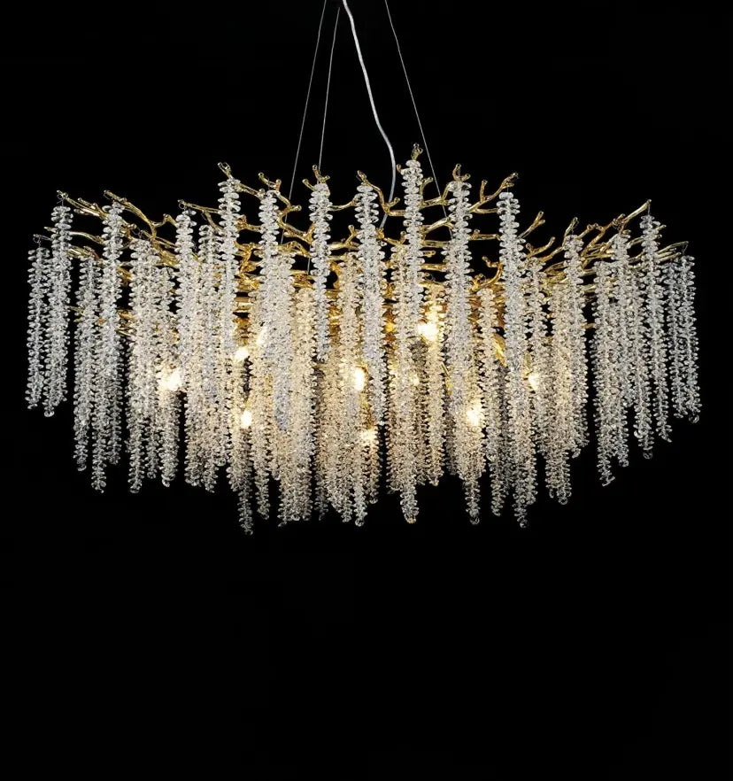 Wisteria Flower Crystal Chandelier - NexioPick