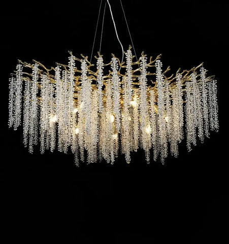Wisteria Flower Crystal Chandelier - NexioPick