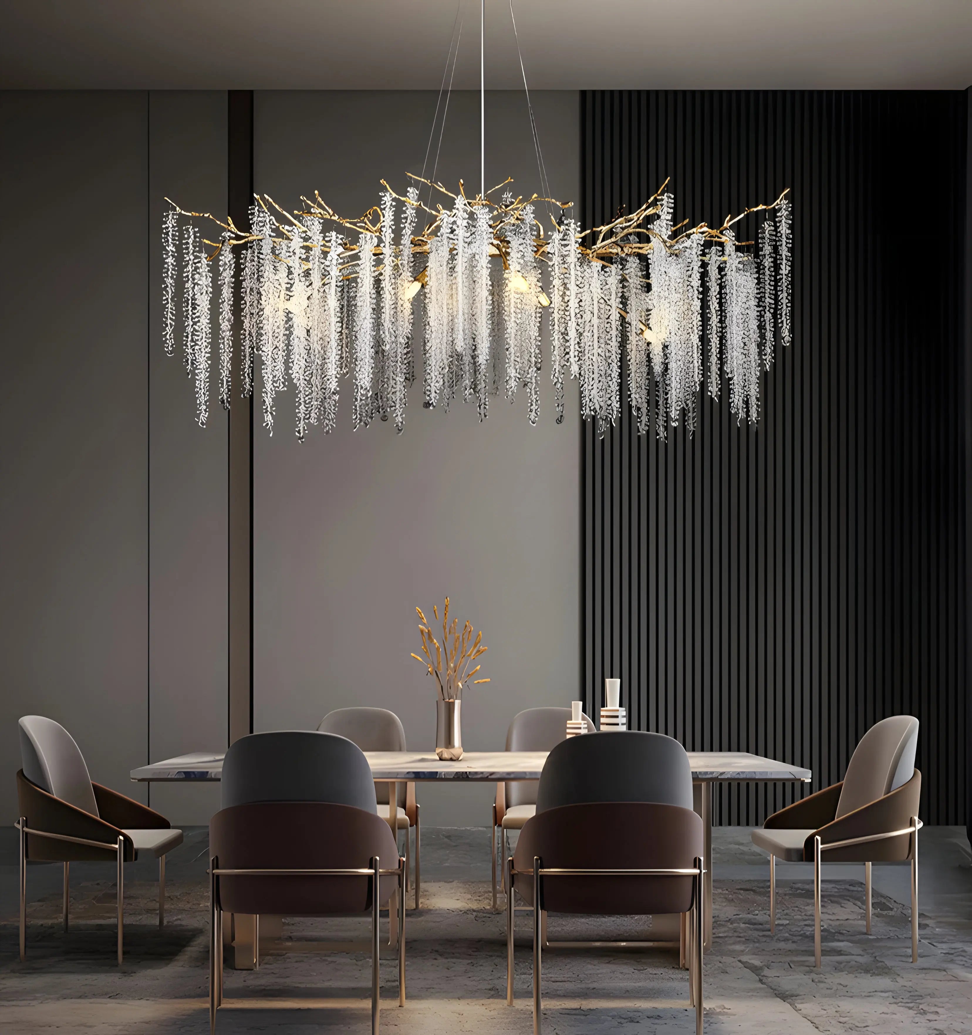 Wisteria Flower Crystal Chandelier - NexioPick