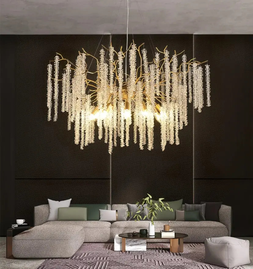 Wisteria Flower Crystal Chandelier - NexioPick