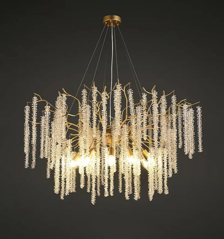 Wisteria Flower Crystal Chandelier - NexioPick