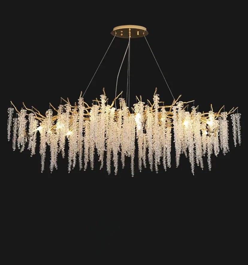 Wisteria Flower Crystal Chandelier - NexioPick