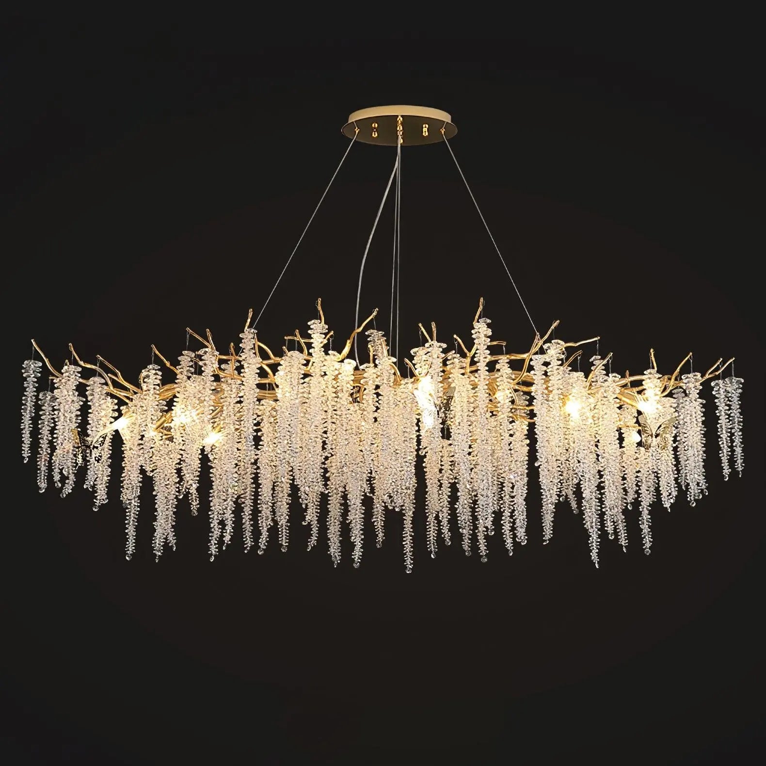 Wisteria Flower Crystal Chandelier - NexioPick