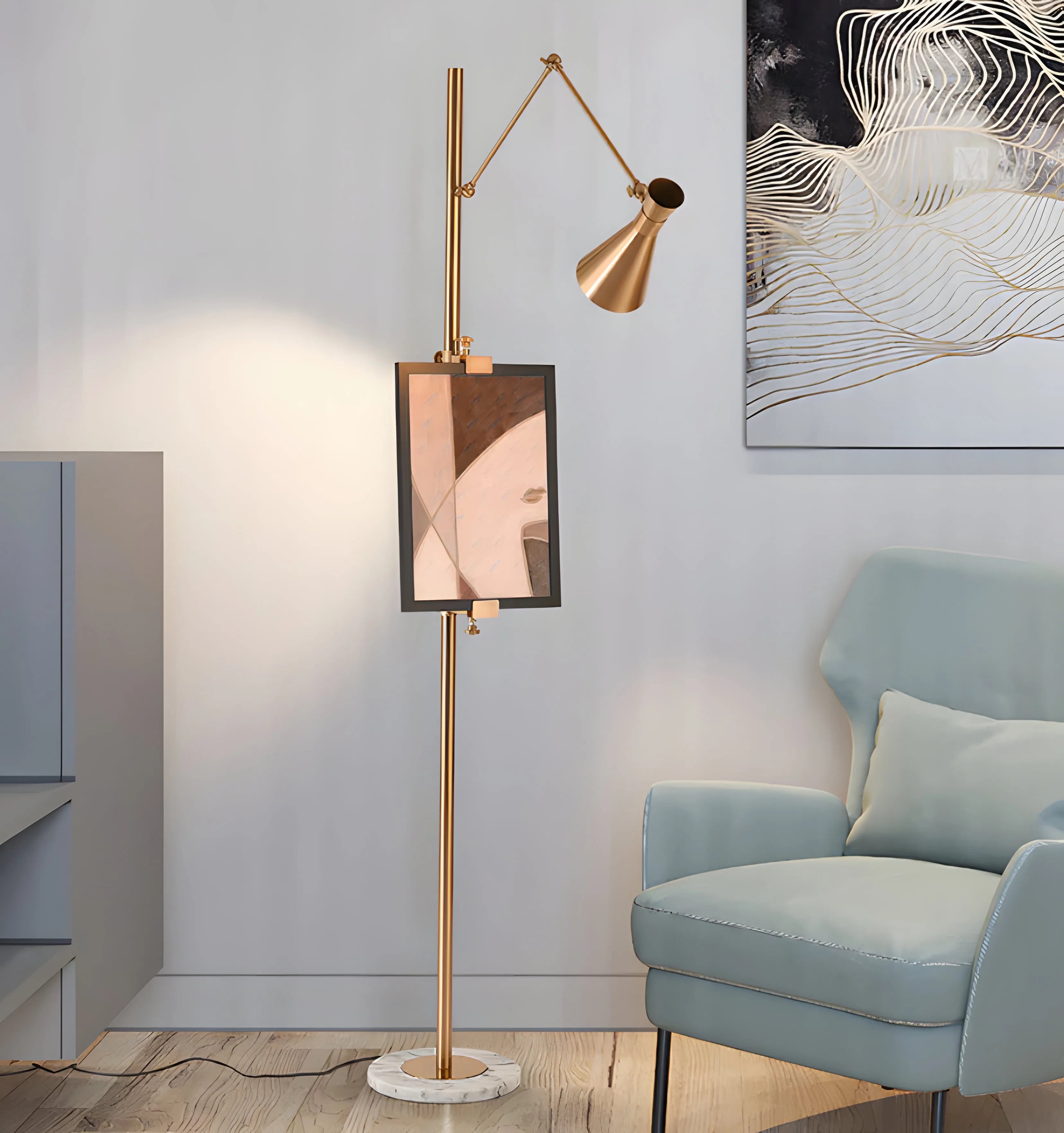 With Frame Support Floor Lamp - NexioPick
