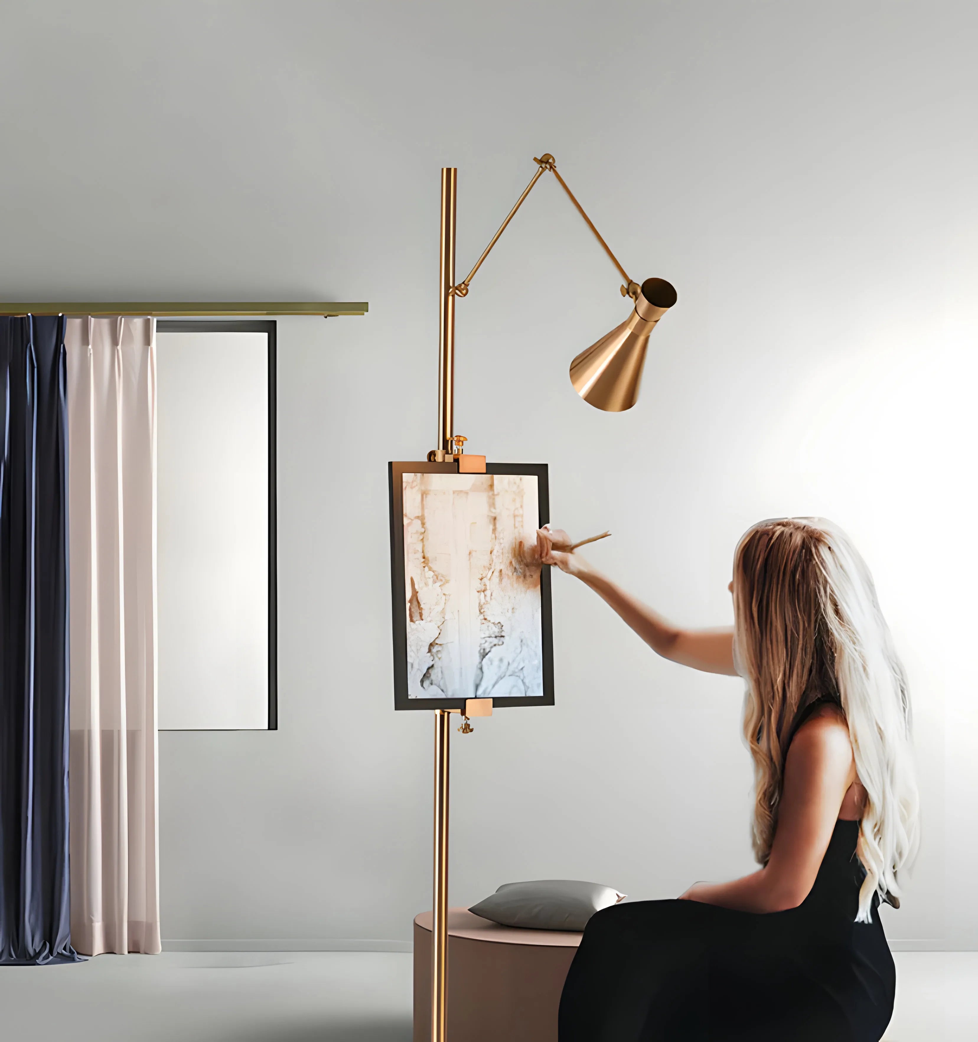 With Frame Support Floor Lamp - NexioPick