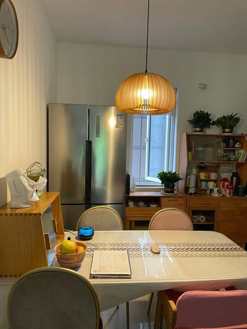 Wooden Pumpkin Pendant Light - NexioPick