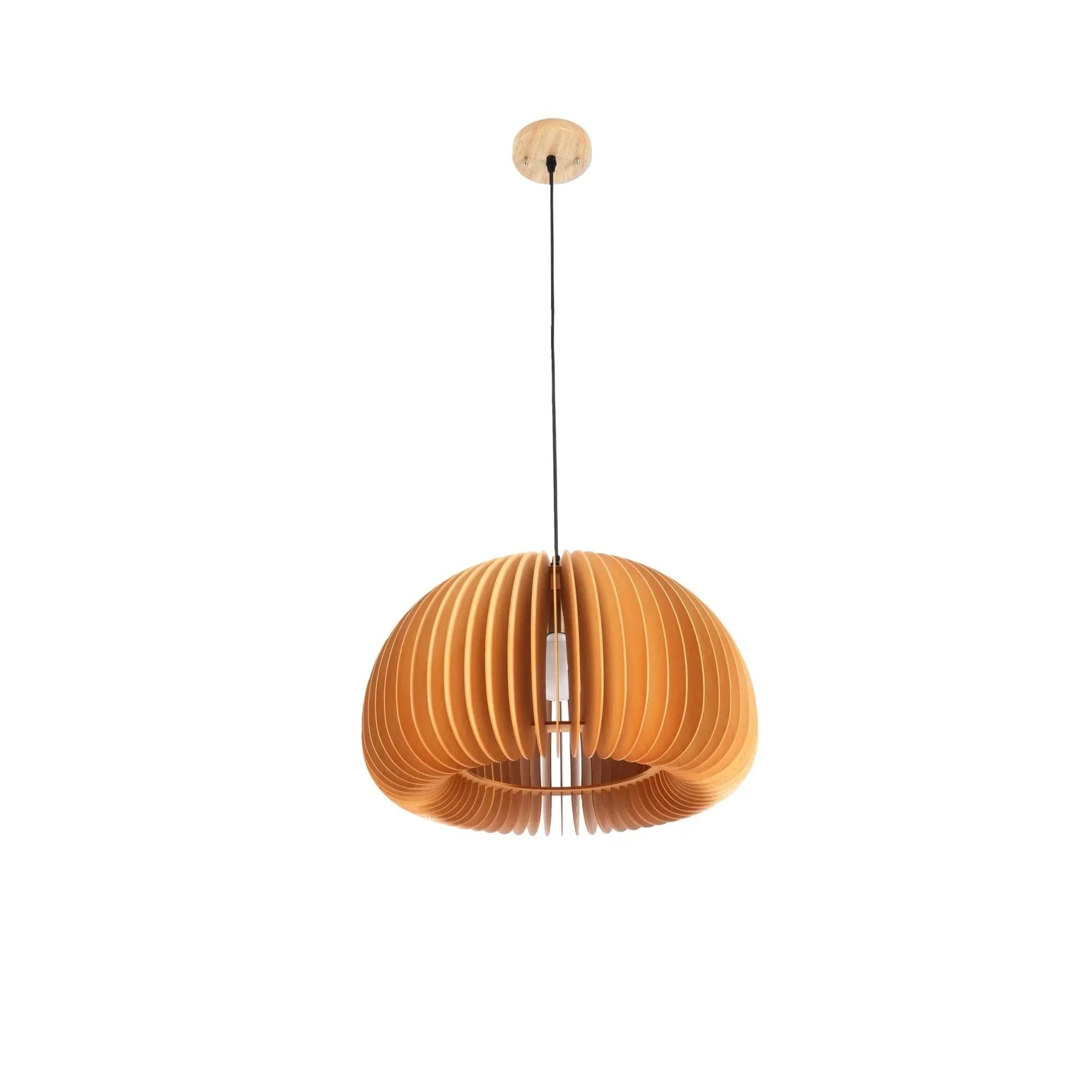 Wooden Pumpkin Pendant Light - NexioPick