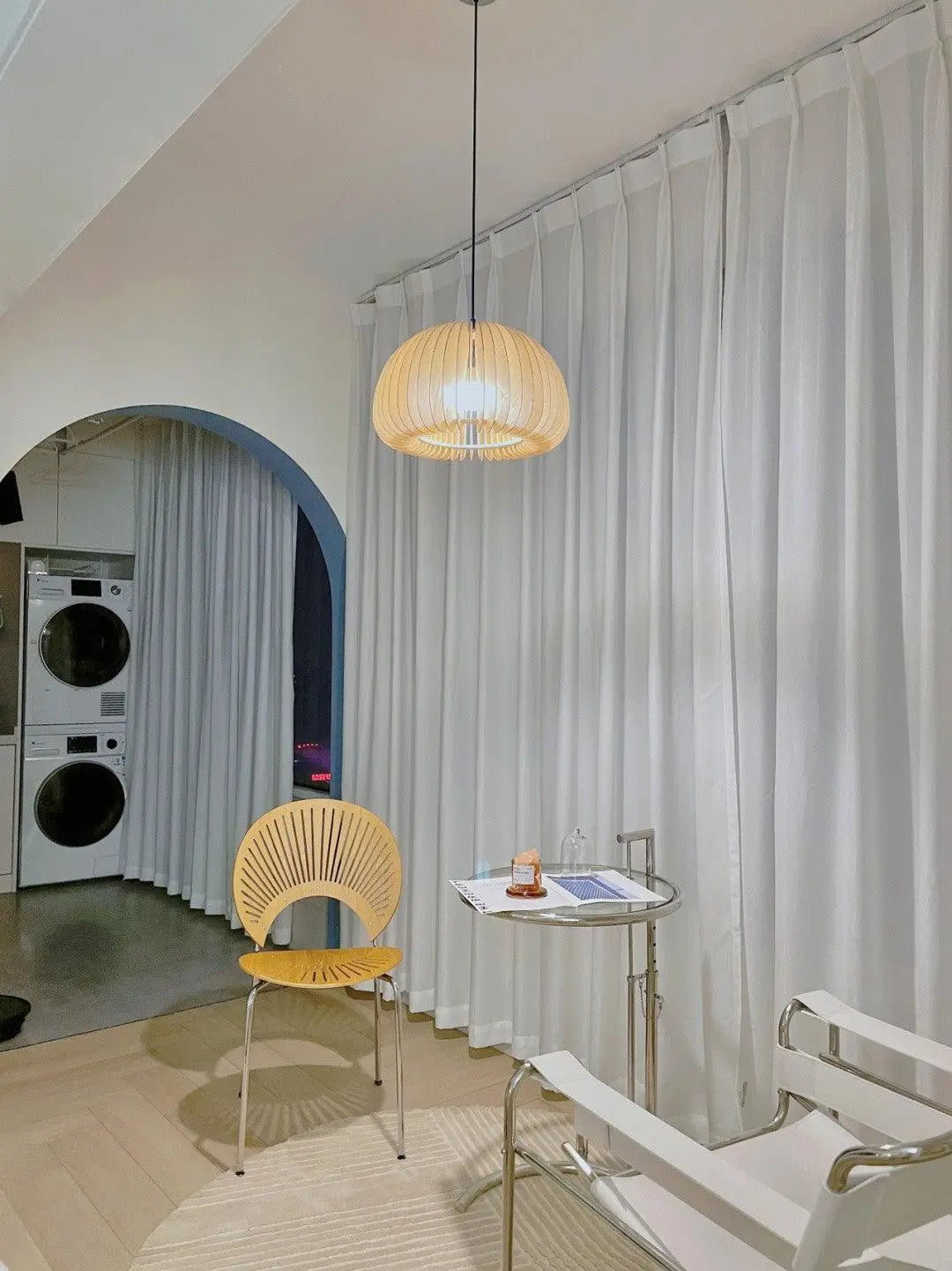 Wooden Pumpkin Pendant Light - NexioPick