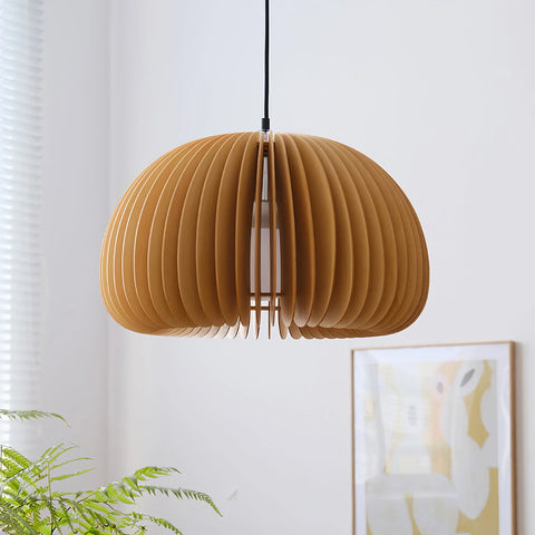 Wooden Pumpkin Pendant Light - NexioPick