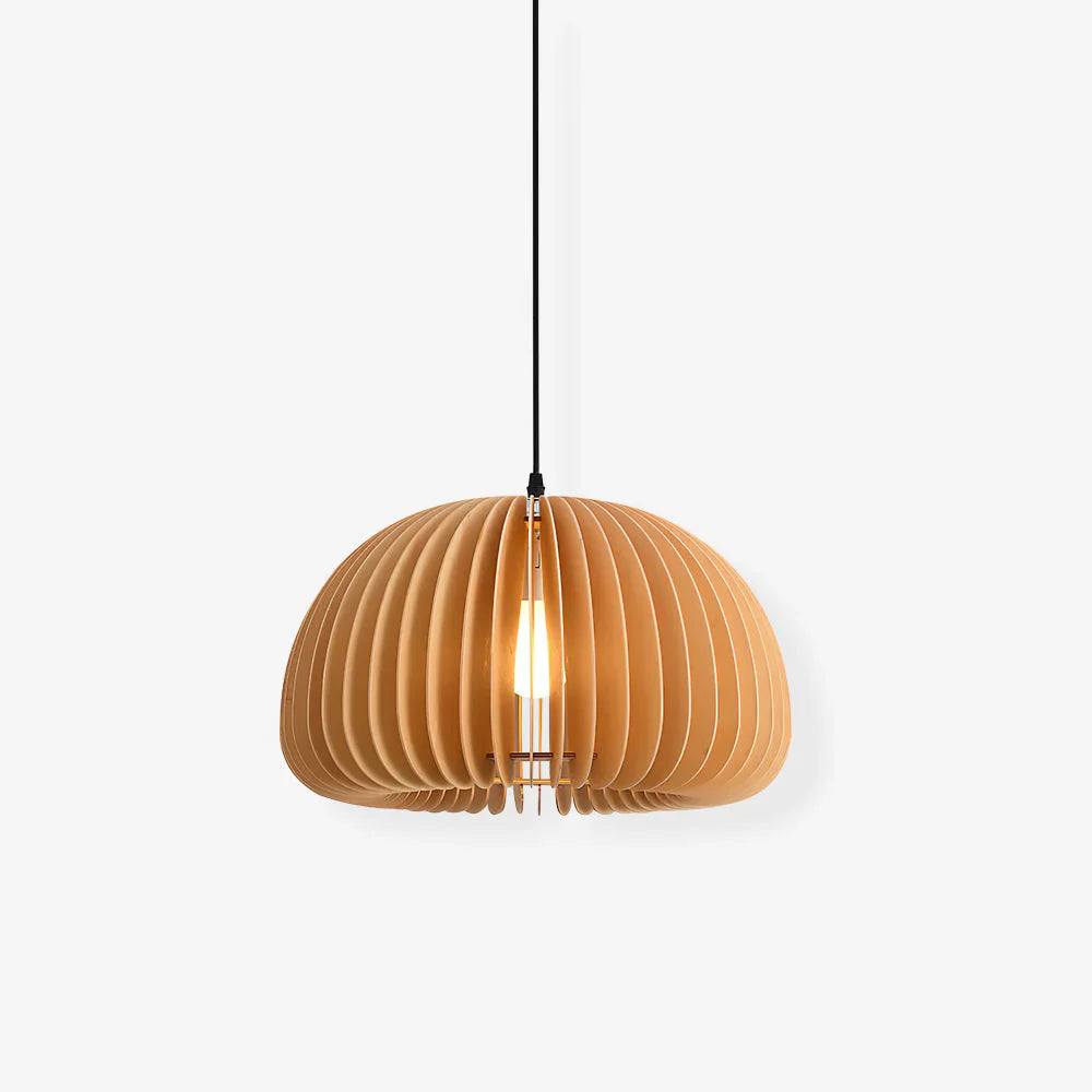 Wooden Pumpkin Pendant Light - NexioPick