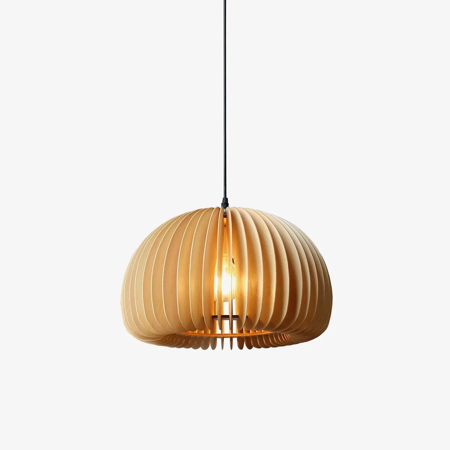 Wooden Pumpkin Pendant Light - NexioPick