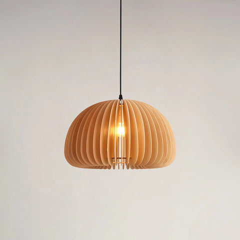 Wooden Pumpkin Pendant Light - NexioPick