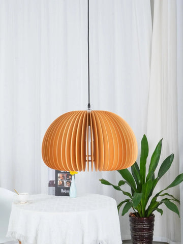 Wooden Pumpkin Pendant Light - NexioPick