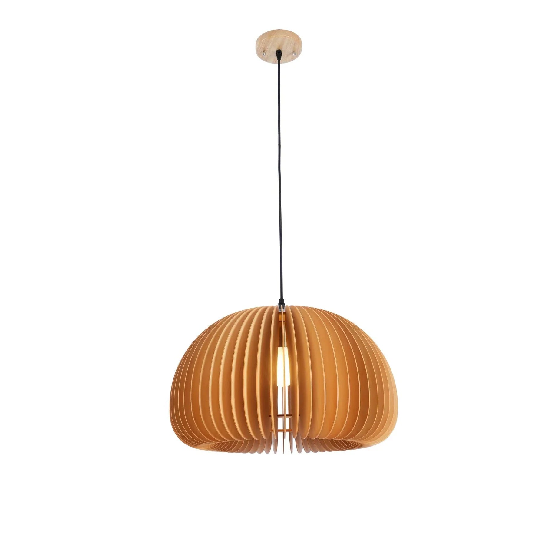 Wooden Pumpkin Pendant Light - NexioPick
