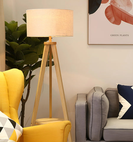 Wooden Tripod Floor Lamp - NexioPick