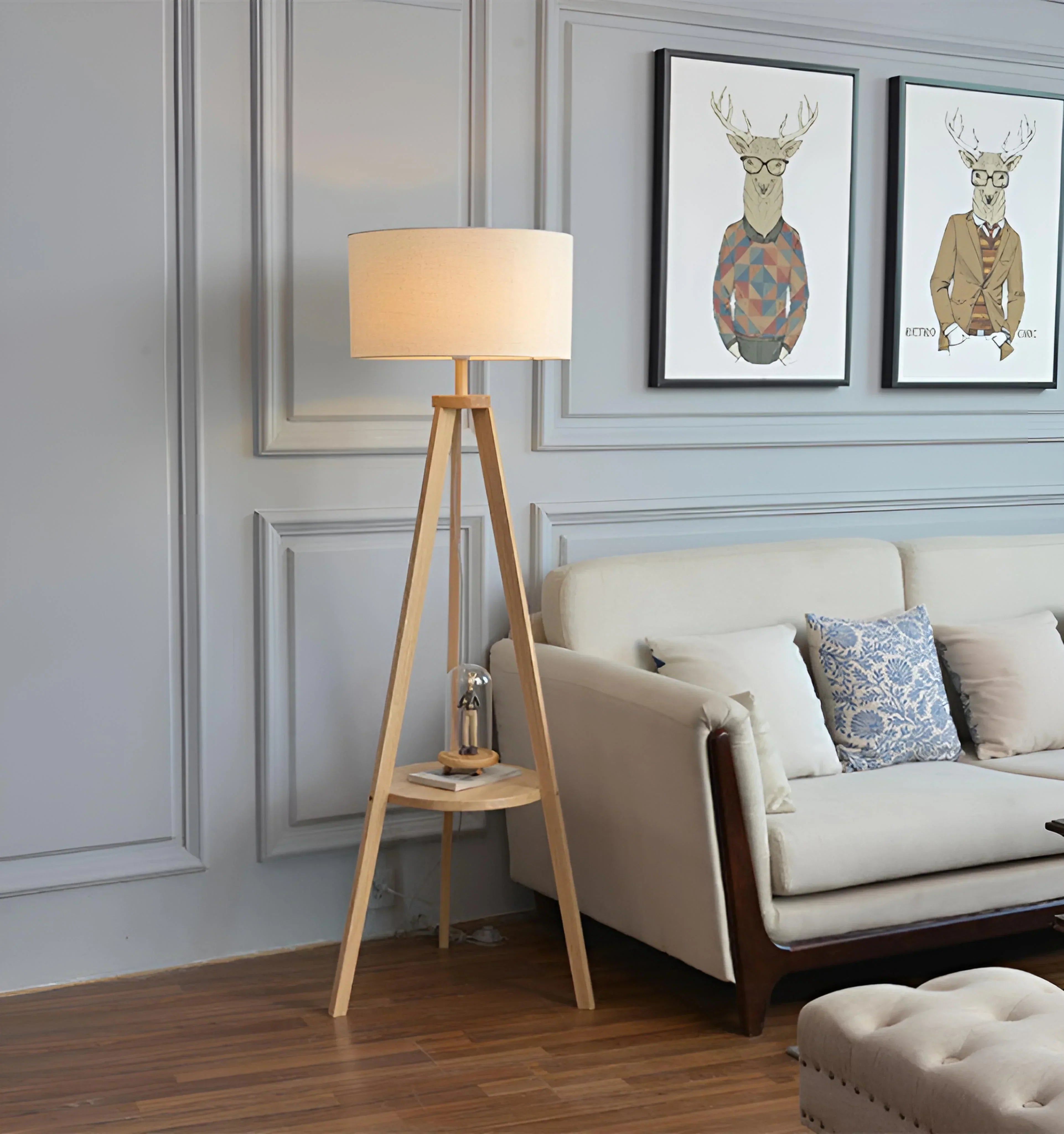Wooden Tripod Floor Lamp - NexioPick