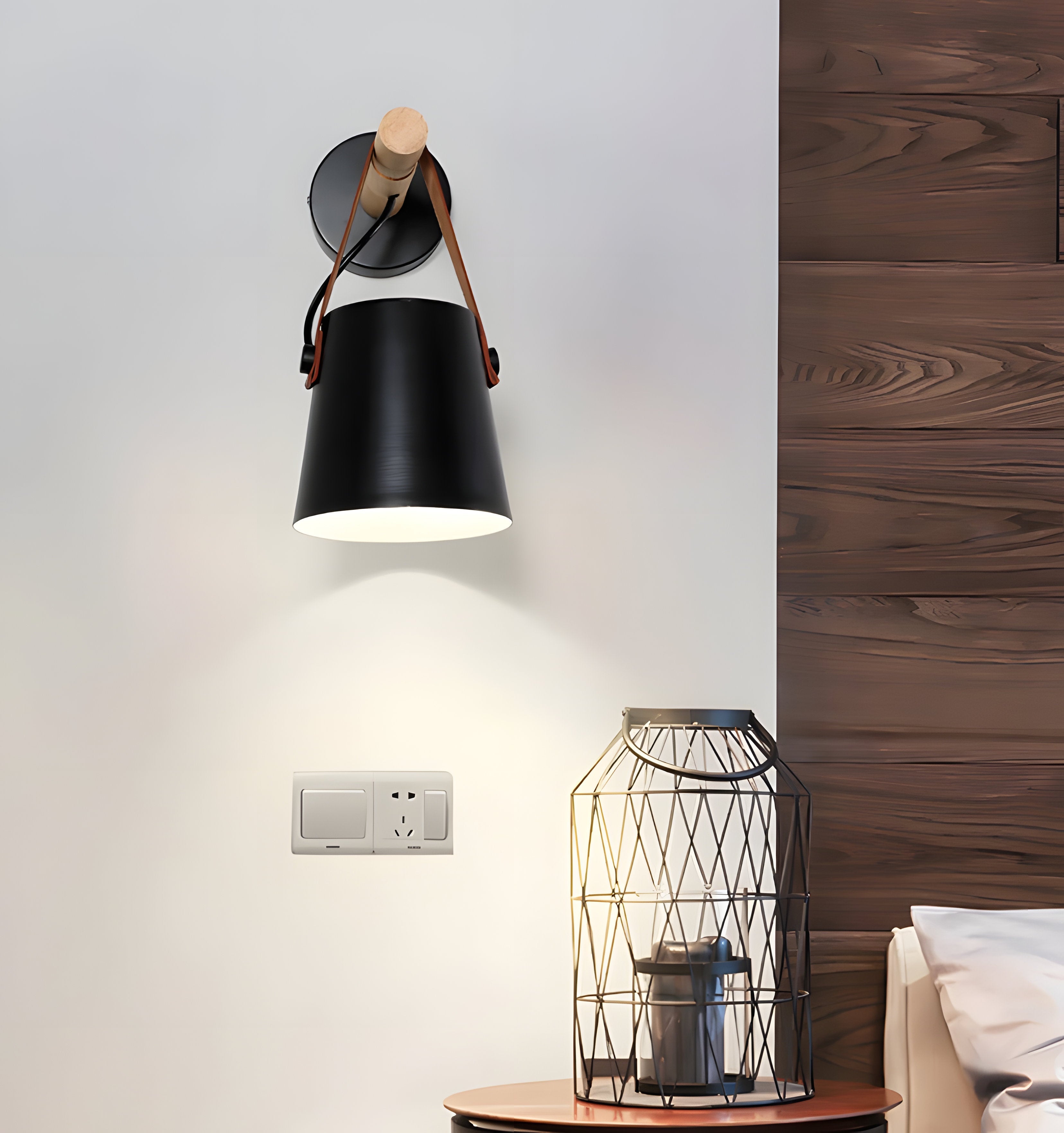 Wooden Conical Wall Light - NexioPick