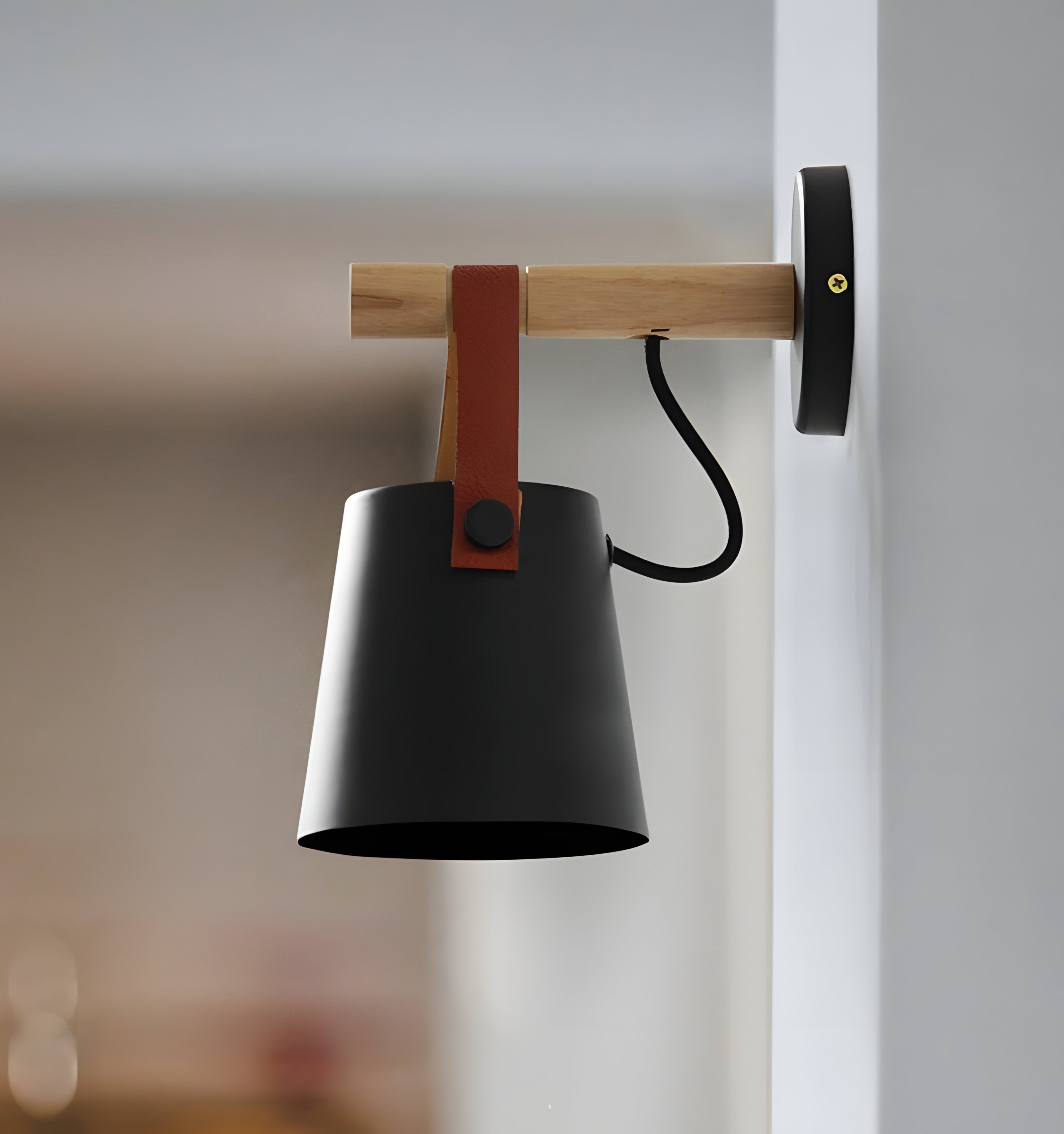 Wooden Conical Wall Light - NexioPick