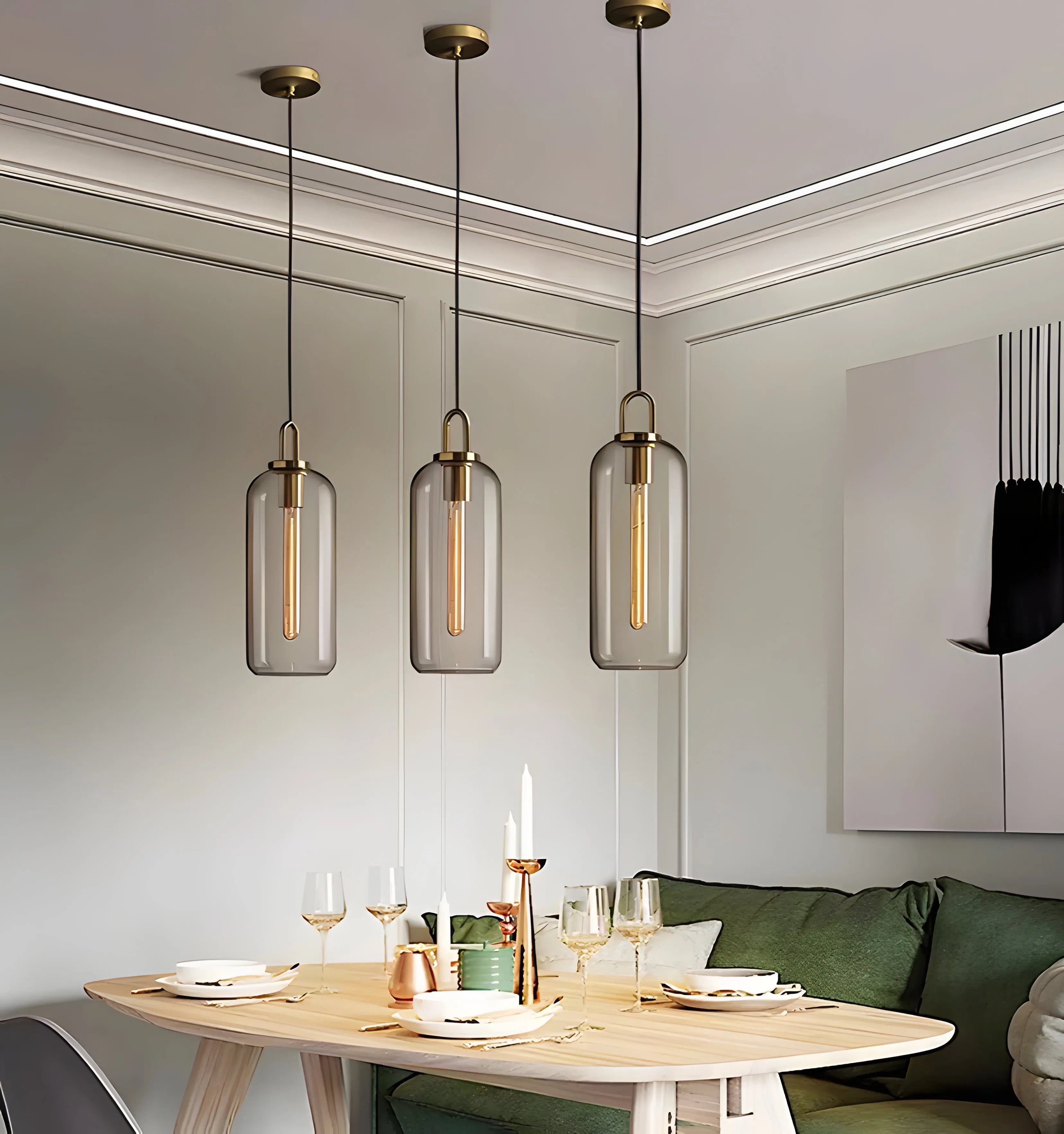 Pendulum Glass Pendant Lamp - NexioPick